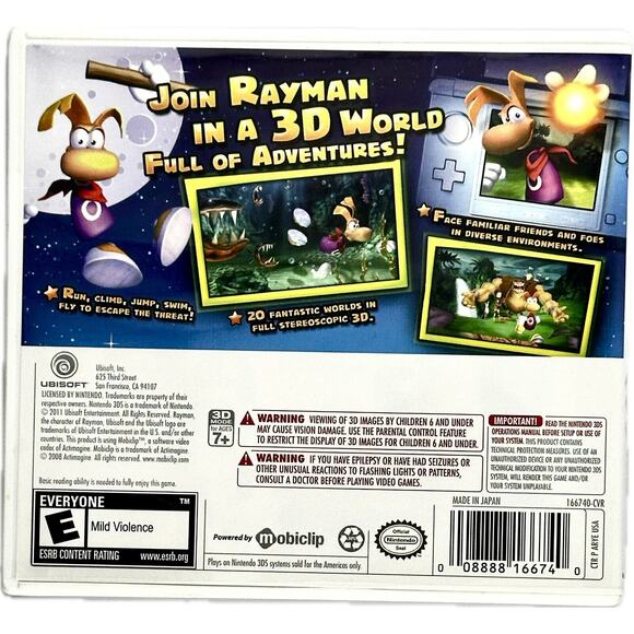 Nintendo 3DS LOT 3 Games Thor Green Lantern RayMan CIB Tested - Picture 9 of 10